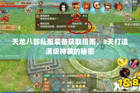 天龙八部私服装备获取指南，3天打造满级神装的秘密