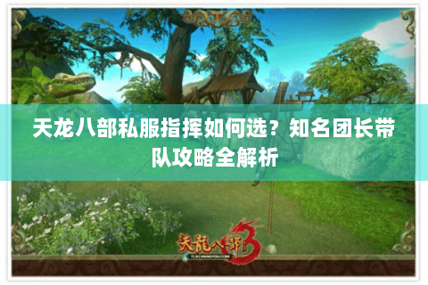 天龙八部私服指挥如何选?知名团长带队攻略全解析 天龙八部私服指挥如何选?知名团长带队攻略全解析