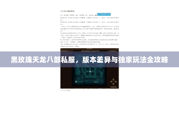 黑玫瑰天龙八部私服,版本差异与独家玩法全攻略 黑玫瑰天龙八部私服,版本差异与独家玩法全攻略