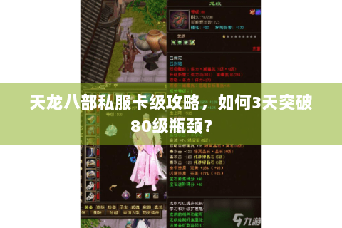 天龙八部私服卡级攻略,如何3天突破80级瓶颈? 天龙八部私服卡级攻略,如何3天突破80级瓶颈?