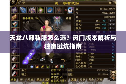 天龙八部私服怎么选?热门版本解析与独家避坑指南 天龙八部私服怎么选?热门版本解析与独家避坑指南