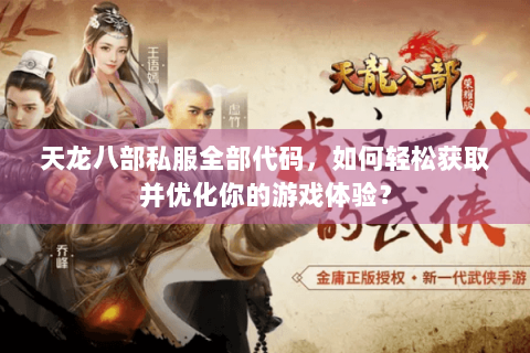 天龙八部私服全部代码，如何轻松获取并优化你的游戏体验？